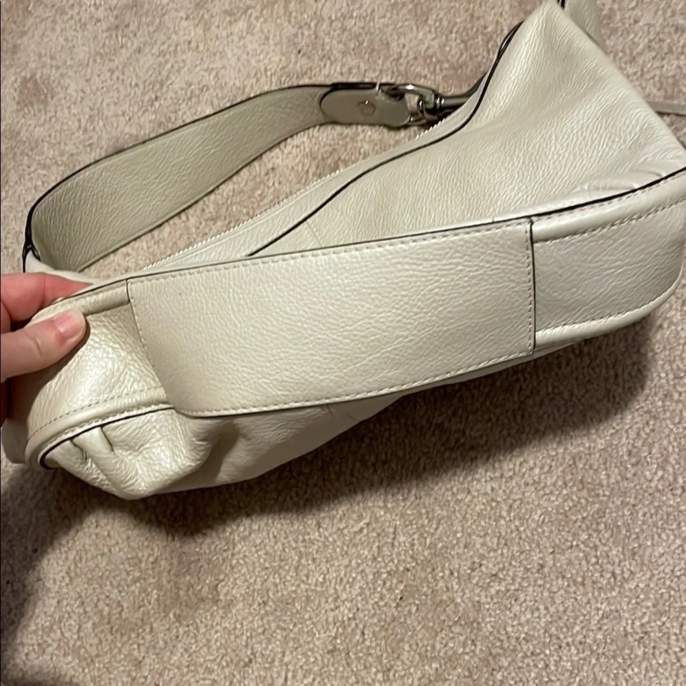 Coach Cream Leather Hobo Bag